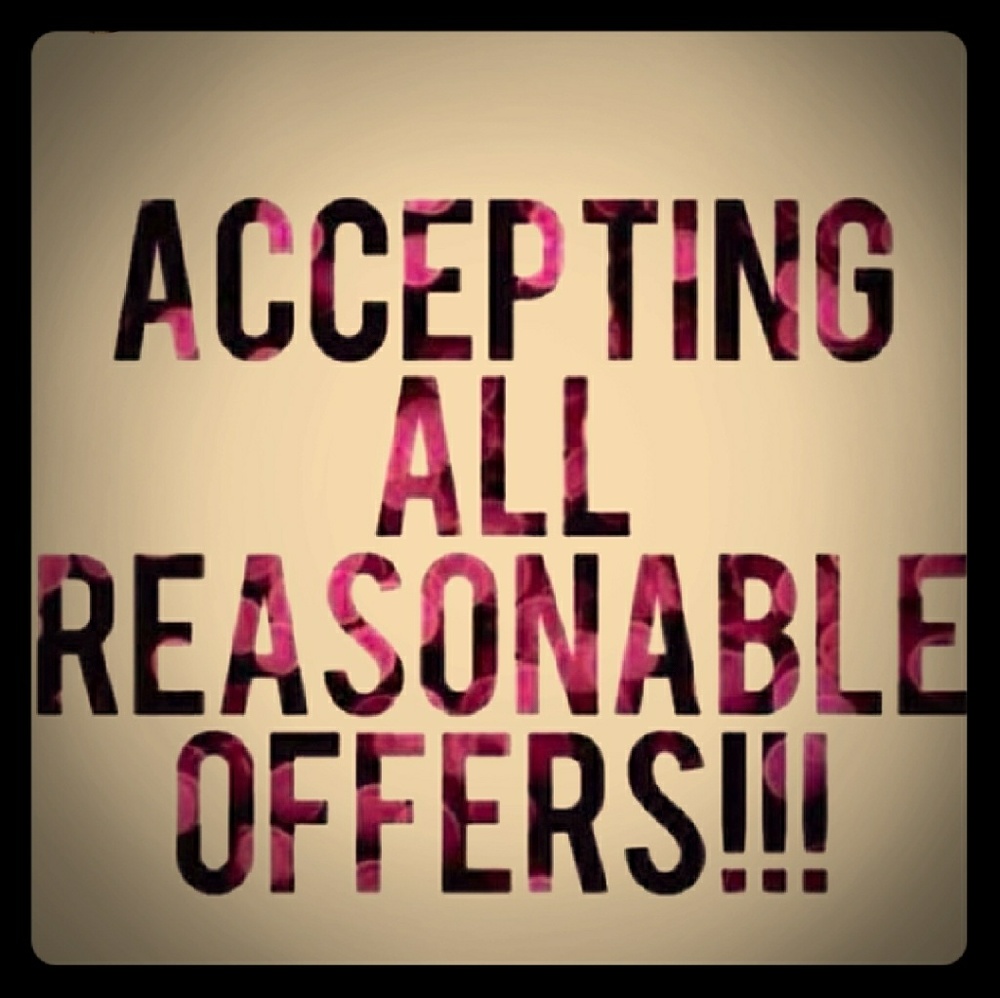 ACCEPTING REASONABLE OFFERS